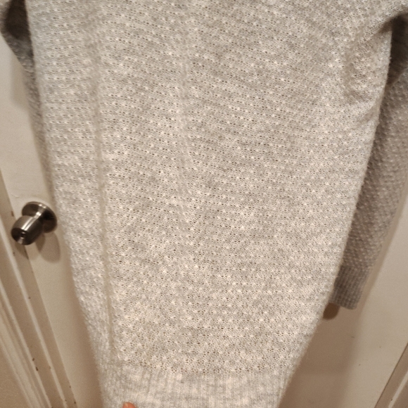 Quince Gray Textured Knit Wool Alpaca Blend Pullover Sweater Sz M Preppy Casual - Picture 4 of 7